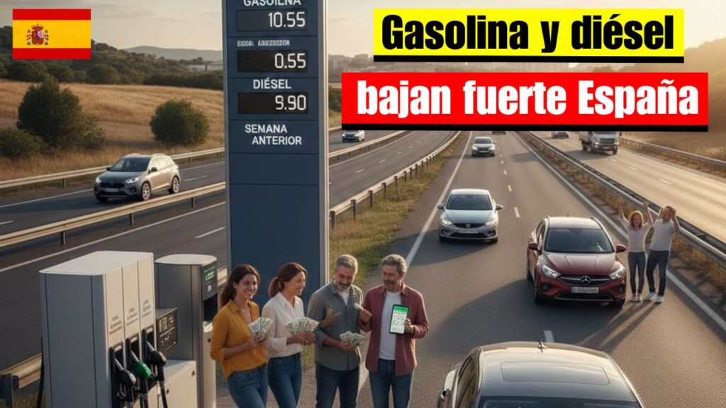 La gasolina y el diésel bajan drásticamente en España